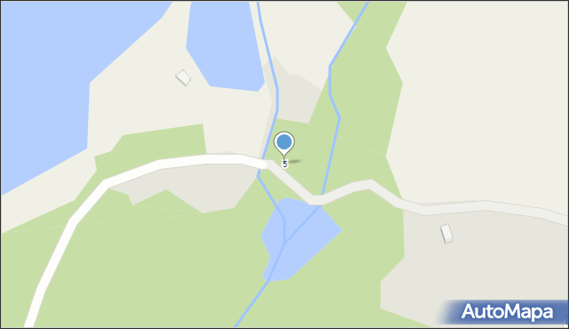 Ośno Lubuskie, Dolina Leśna, 5, mapa Ośno Lubuskie