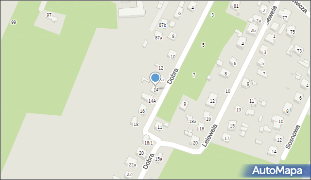 Ostrowiec Świętokrzyski, Dobra, 14, mapa Ostrowiec Świętokrzyski