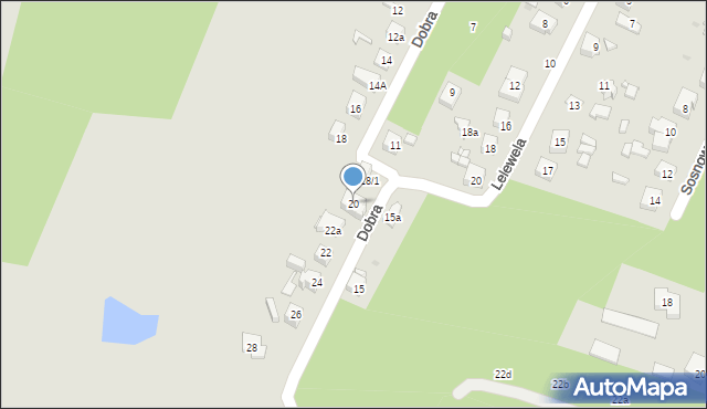 Ostrowiec Świętokrzyski, Dobra, 20, mapa Ostrowiec Świętokrzyski