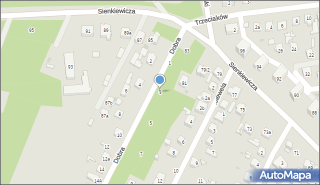 Ostrowiec Świętokrzyski, Dobra, 3, mapa Ostrowiec Świętokrzyski