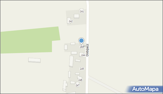 Ożarów, Dobijacz, 243, mapa Ożarów