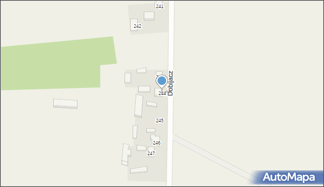 Ożarów, Dobijacz, 244, mapa Ożarów