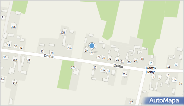 Parszów, Dolna, 28, mapa Parszów