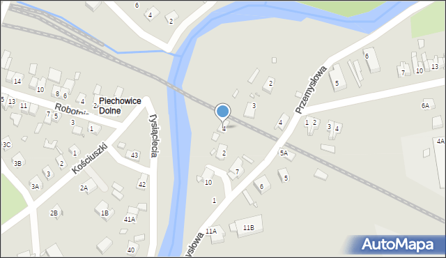 Piechowice, Dolna, 4, mapa Piechowice