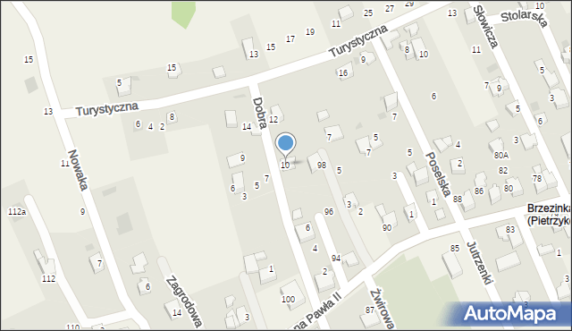 Pietrzykowice, Dobra, 10, mapa Pietrzykowice