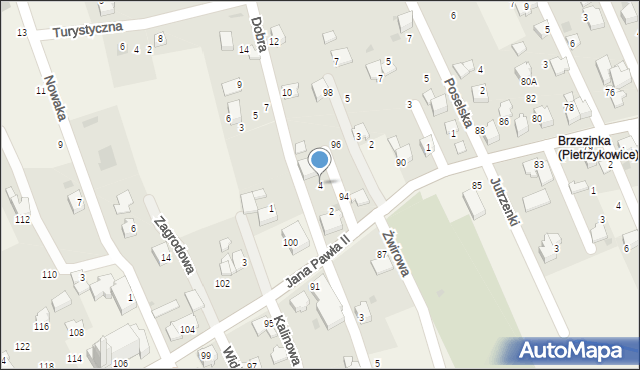 Pietrzykowice, Dobra, 4, mapa Pietrzykowice