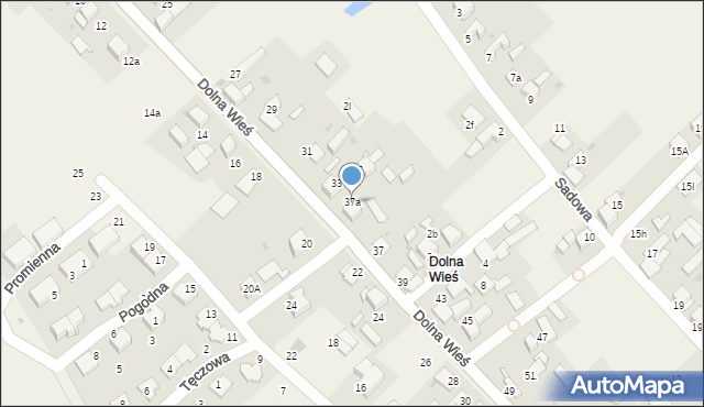 Pilchowice, Dolna Wieś, 37a, mapa Pilchowice