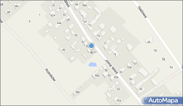 Pilchowice, Dolna Wieś, 56, mapa Pilchowice