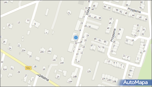 Płock, Dobra, 11, mapa Płock