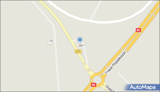 Płock, Dobrzykowska, 106, mapa Płock