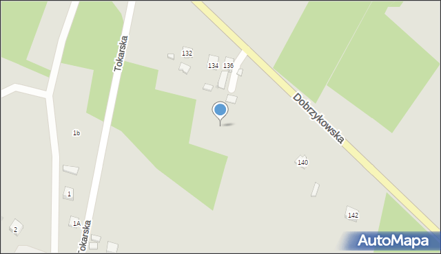 Płock, Dobrzykowska, 136a, mapa Płock