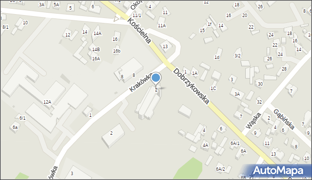 Płock, Dobrzykowska, 2, mapa Płock