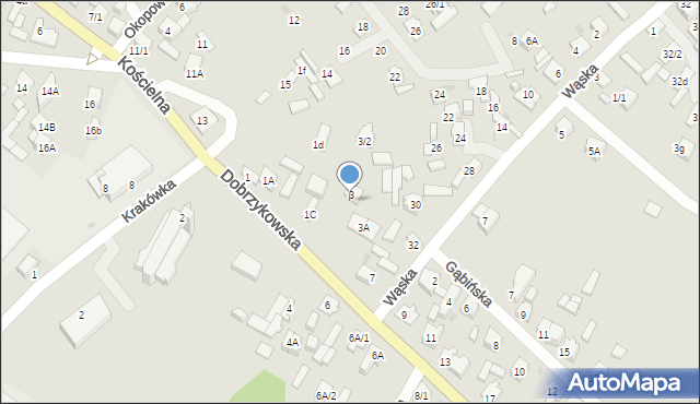 Płock, Dobrzykowska, 3/1, mapa Płock