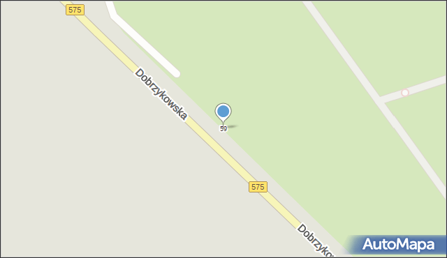 Płock, Dobrzykowska, 59, mapa Płock