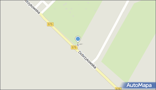 Płock, Dobrzykowska, 61, mapa Płock