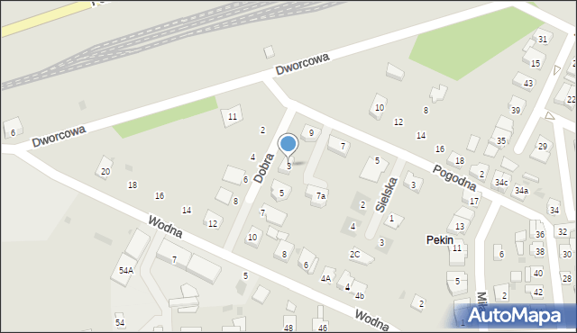 Pobiedziska, Dobra, 3, mapa Pobiedziska