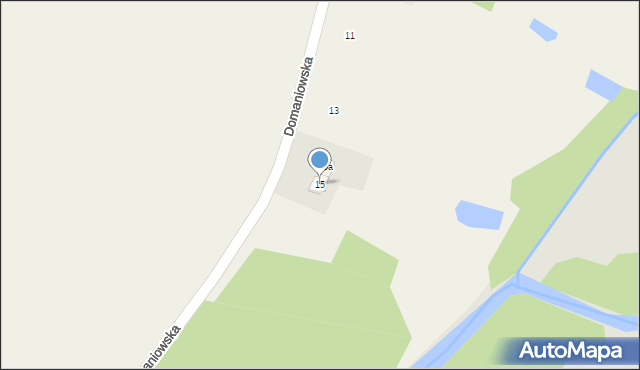 Podgajek, Domaniowska, 15, mapa Podgajek