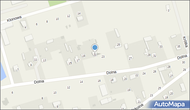 Podgórze, Dolna, 21, mapa Podgórze