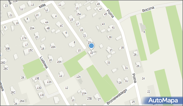 Pomiechówek, Dojazdowa, 12, mapa Pomiechówek