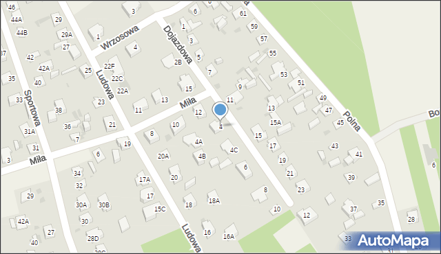 Pomiechówek, Dojazdowa, 4, mapa Pomiechówek