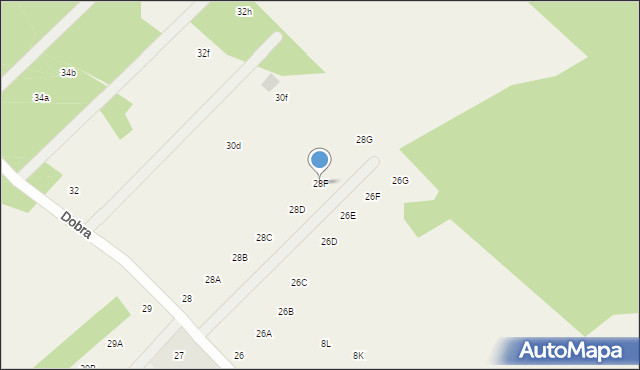 Pomlewo, Dobra, 28F, mapa Pomlewo