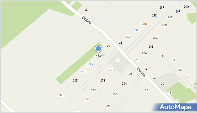 Pomlewo, Dobra, 29A, mapa Pomlewo