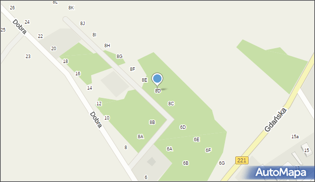 Pomlewo, Dobra, 8D, mapa Pomlewo