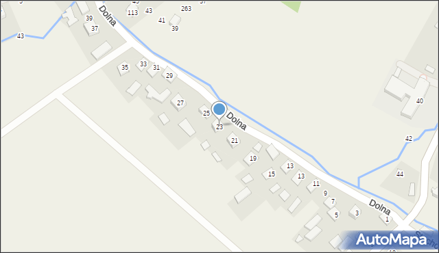 Posada Jaćmierska, Dolna, 23, mapa Posada Jaćmierska
