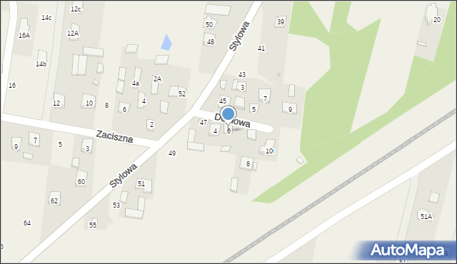 Postoliska, Domowa, 6, mapa Postoliska