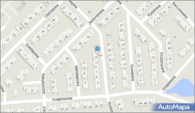 Poznań, Dobromiejska, 13a, mapa Poznania