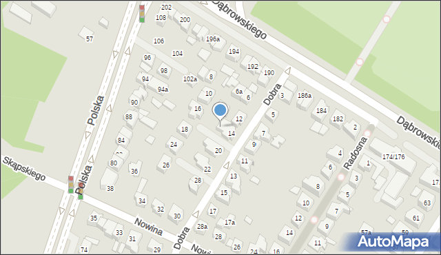 Poznań, Dobra, 14a, mapa Poznania