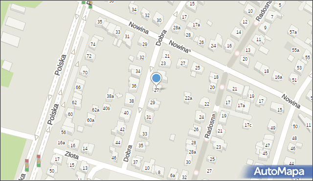 Poznań, Dobra, 27, mapa Poznania
