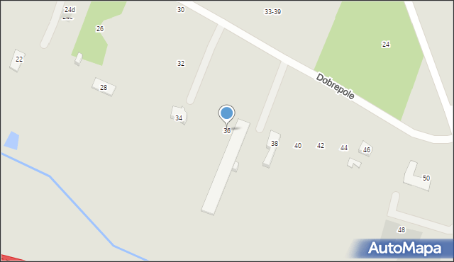 Poznań, Dobrepole, 36, mapa Poznania