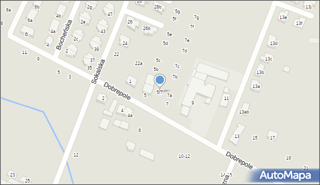 Poznań, Dobrepole, 5/7, mapa Poznania