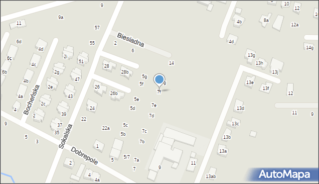 Poznań, Dobrepole, 7f, mapa Poznania