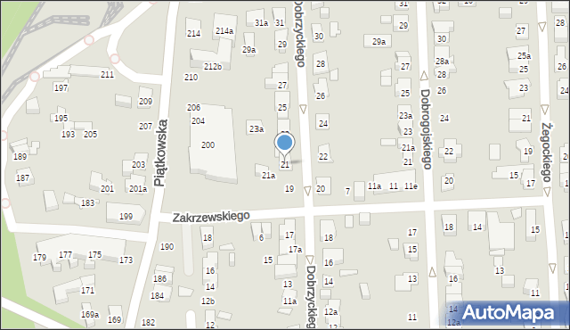 Poznań, Dobrzyckiego Mikołaja, 21, mapa Poznania