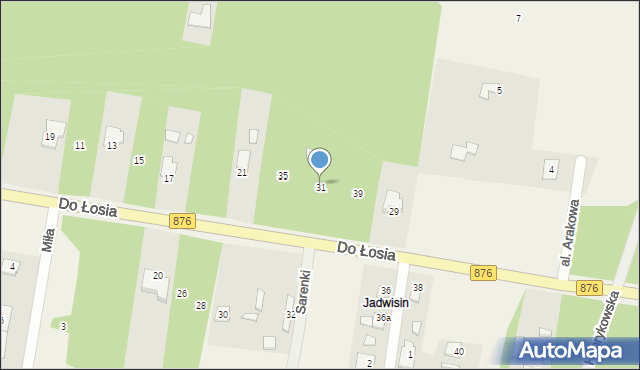 Prace Duże, Do Łosia, 37, mapa Prace Duże