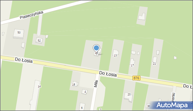 Prace Duże, Do Łosia, 9, mapa Prace Duże