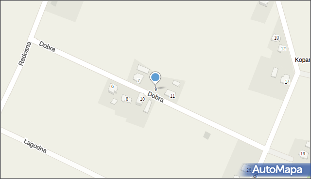 Pruchna, Dobra, 9, mapa Pruchna