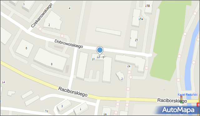 Pruszcz Gdański, Dobrowolskiego Antoniego, 15a/17, mapa Pruszcz Gdański