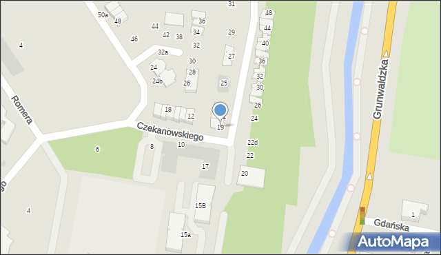 Pruszcz Gdański, Dobrowolskiego Antoniego, 19, mapa Pruszcz Gdański