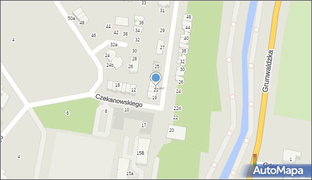 Pruszcz Gdański, Dobrowolskiego Antoniego, 21, mapa Pruszcz Gdański