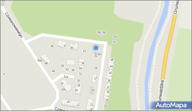 Pruszcz Gdański, Dobrowolskiego Antoniego, 31, mapa Pruszcz Gdański