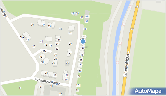 Pruszcz Gdański, Dobrowolskiego Antoniego, 40, mapa Pruszcz Gdański