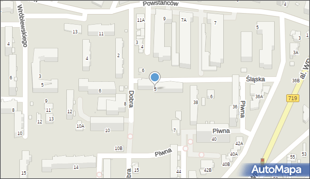 Pruszków, Dobra, 5, mapa Pruszków