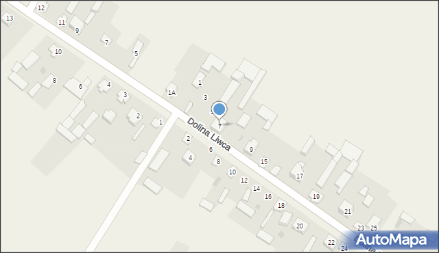 Pruszyn, Dolina Liwca, 7, mapa Pruszyn