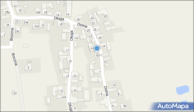 Przedmoście, Dolna, 9, mapa Przedmoście