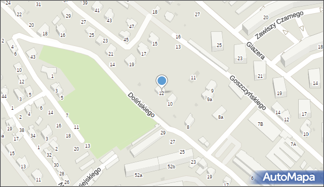 Przemyśl, Dolińskiego Franciszka, 12, mapa Przemyśla