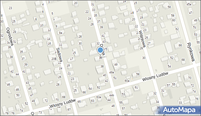 Przeźmierowo, Dolina, 36, mapa Przeźmierowo