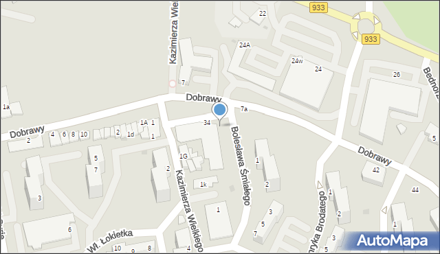 Pszczyna, Dobrawy, 3, mapa Pszczyny
